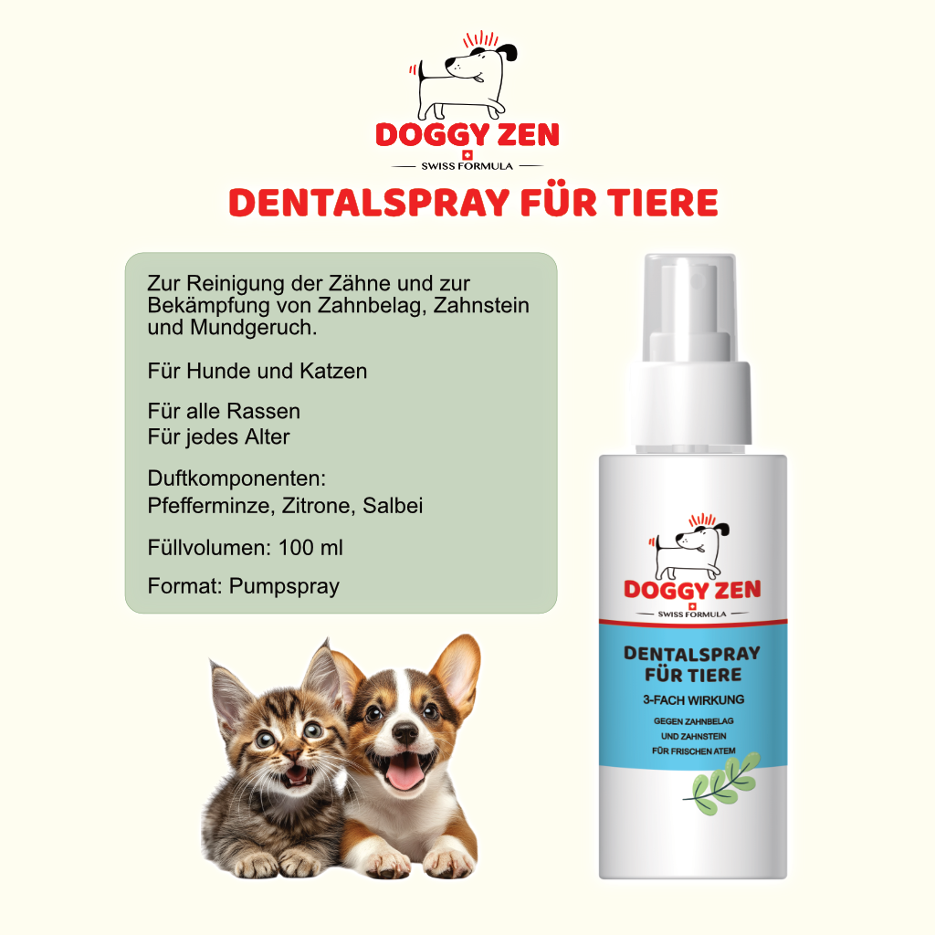 ZAHNSPRAY - DENTALSPRAY FÜR TIERE - 100 ml