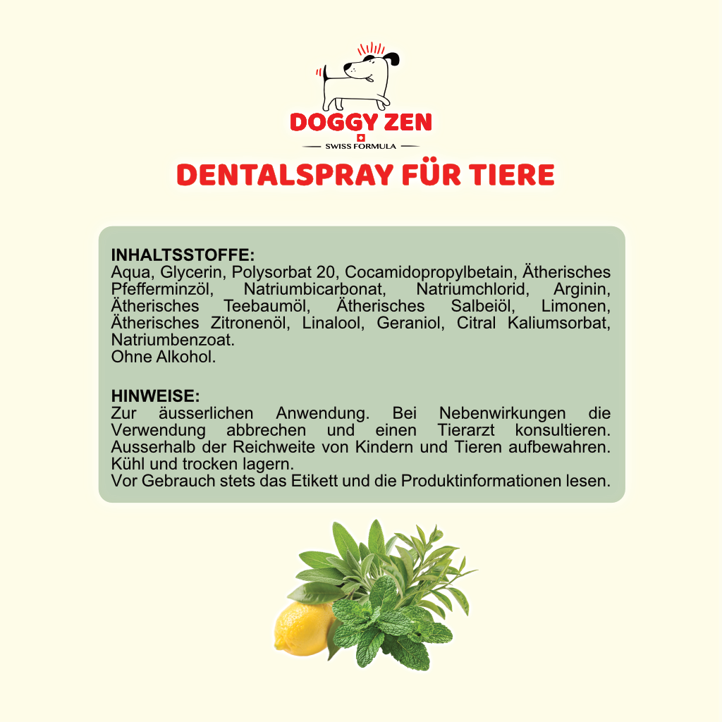 ZAHNSPRAY - DENTALSPRAY FÜR TIERE - 100 ml