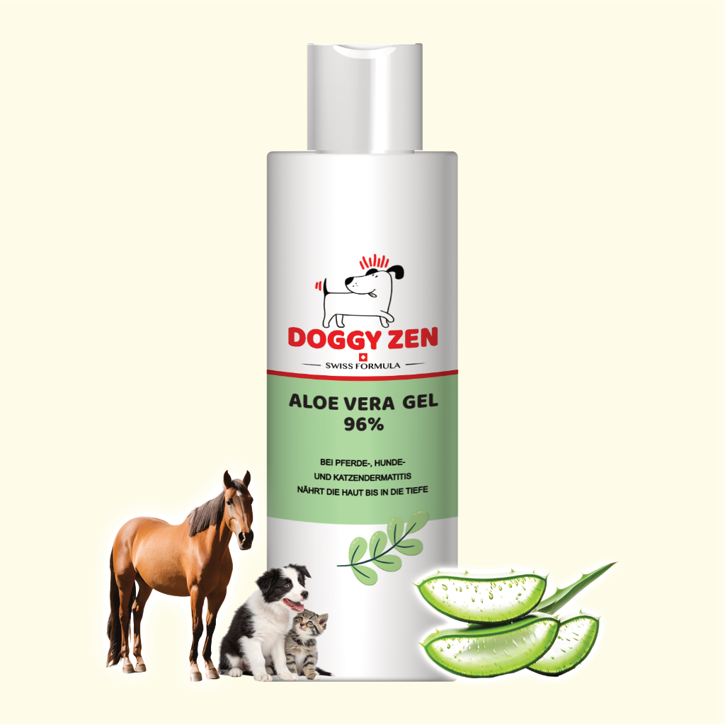 ALOE VERA GEL 96% - DERMATITIS PFERDE KATZEN HUNDE - 250 ml