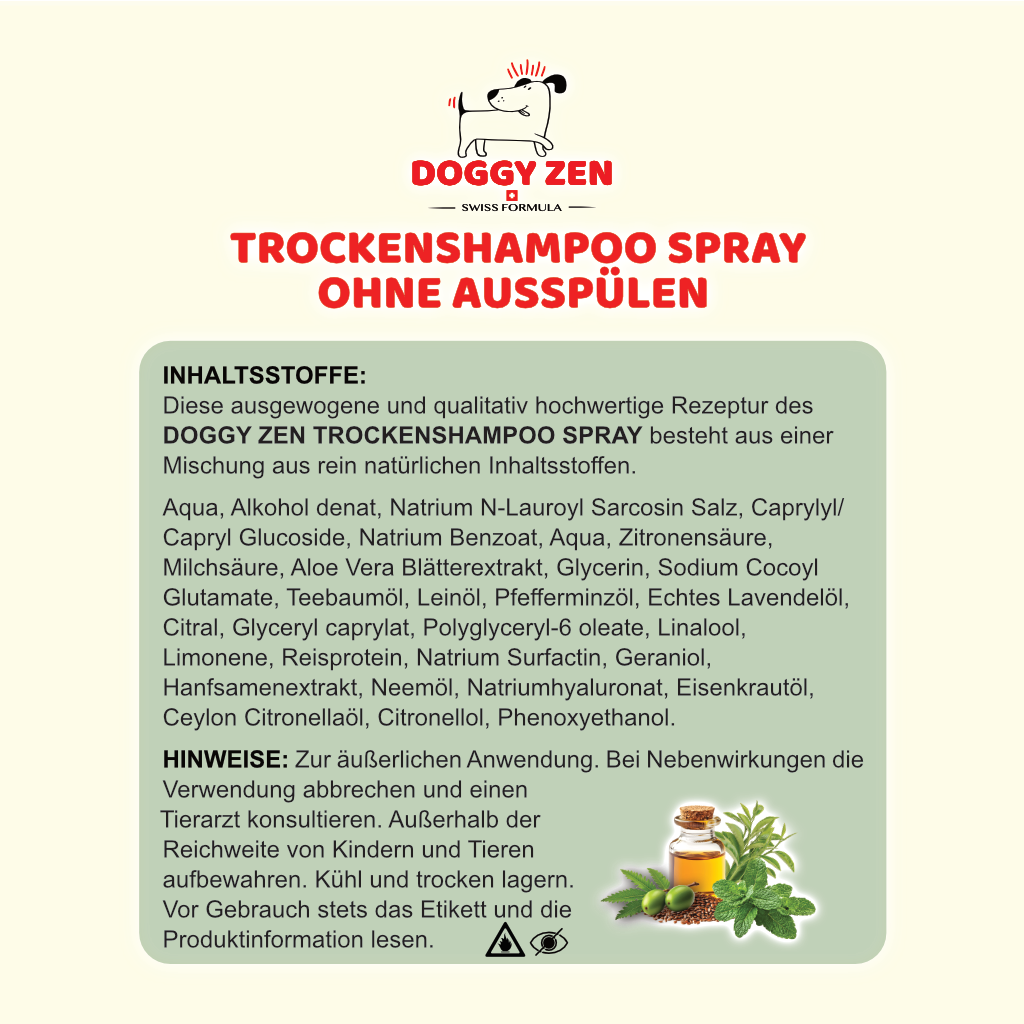 SHAMPOO - TROCKENSHAMPOO SPRAY - OHNE AUSSPÜLEN - 250 ml